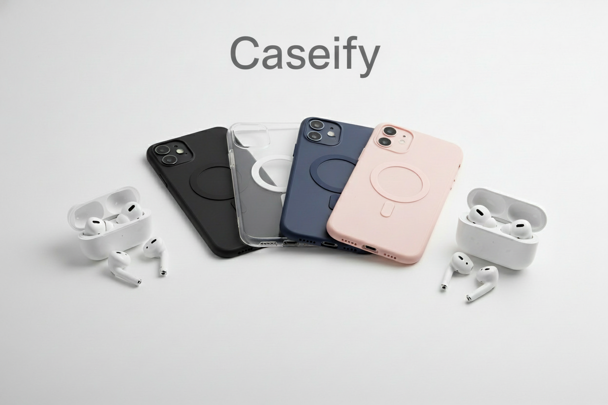 Add the text "Caseify"